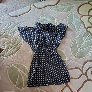 cold shoulder trim dress